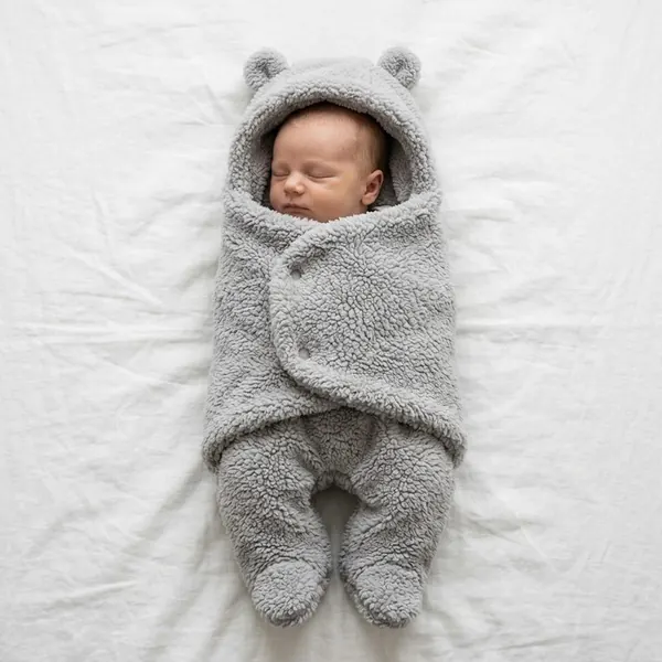 Bentukan Nyata Dibedong Soft Grey